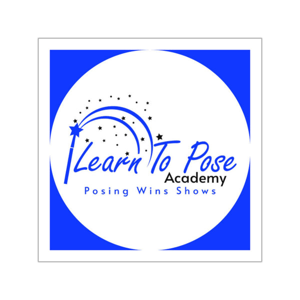 Learn to Pose Academy Square Vinyl Stickers